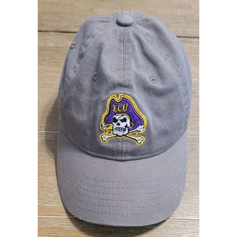 East Carolina Pirates ECU Hat Youth Size Gray THE GAME  Adjustable Strap Cap